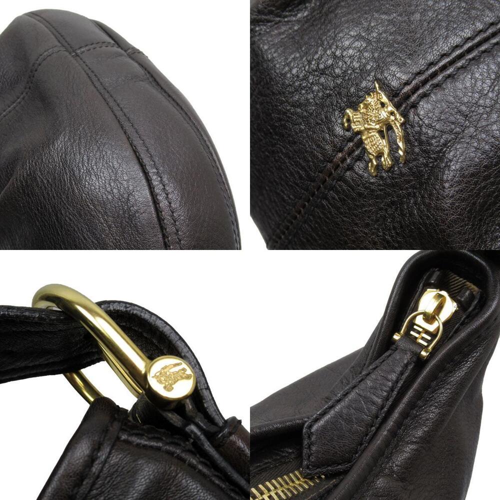 Burberry shoulder bag brown gold leather - Picture 4 of 4
